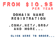 domain name registration from $10.95 per year